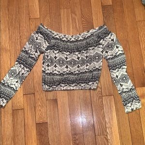 off the shoulder crop too